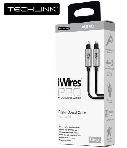 Techlink 711213 iWires Pro Toslink, оптический кабель, 3 м
