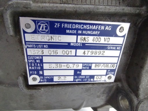 IVECO DAILY IV V 06-14 6AS400V0 ВАЛ СЦЕПЛЕНИЯ