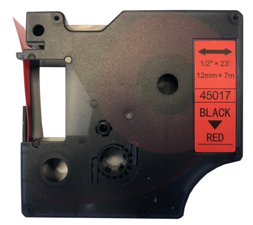 Лента для DYMO D1 12мм 45017 Красная 7м S0720570