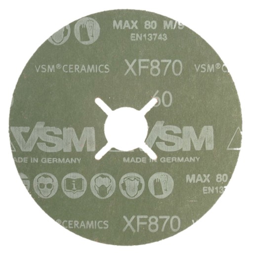 ВОЛОКОННЫЙ ДИСК FIBRA 125 мм КЕРАМИКА VSM XF870 P36