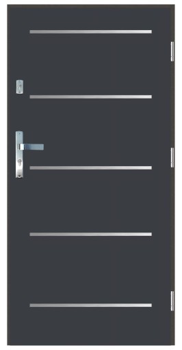 Двери входные наружные 55 мм LA-4 INOX 90P