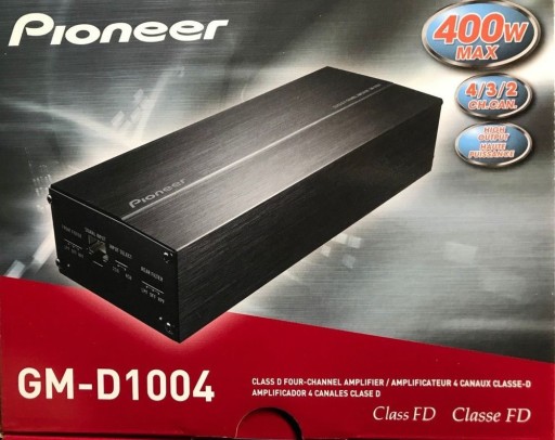 PIONEER GM-D1004 УСИЛИТЕЛЬ КЛАСС D МАЛЕНЬКИЙ 400ВТ РАСПРОДАЖА