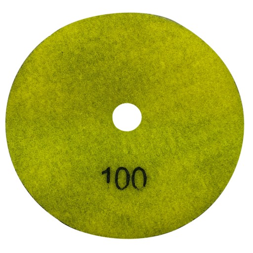 ДИСК ПОЛИРОВАЛЬНЫЙ ДИСК-ВЕЛКРО ГРАНИТ GRESS 125 #100 СУХОЙ