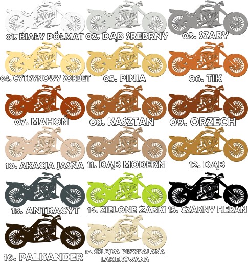OBRAZ AŻUROWY PANEL MOTOCYKL 120CM XL! 17 KOLORÓW!