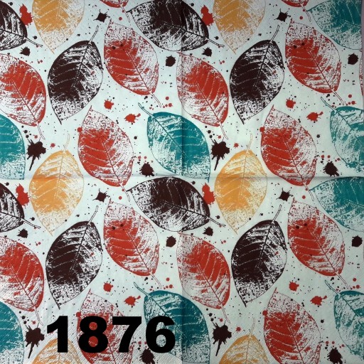 Салфетки для декупажа - 1 шт - ЛИСТЬЯ - № 1876.