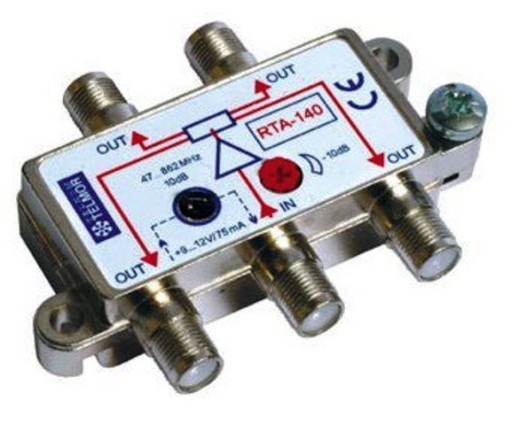 АКТИВНЫЙ РАЗВЕТВИТЕЛЬ НА 4 ТВ ТЕЛМОР RTA 140 DVB-T