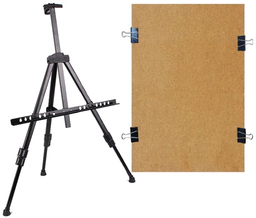 АЛЮМИНИЕВЫЙ СКЛАДНОЙ EAEL + ДОСКА ДЛЯ ЧЕРТЕЖА 40x60 см