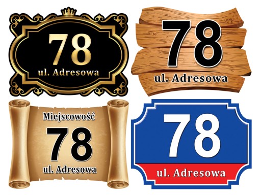 АДРЕСНАЯ ДОСКА НОМЕР ДОМА ДИБОНД 40х30 цифр