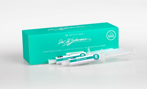 DR.SCHWARZ БИОСКАЛИРУЮЩИЙ ГЕЛЬ + 2 НАКЛАДКИ_ДЛЯ ВЫБОРА ЗУБОВ