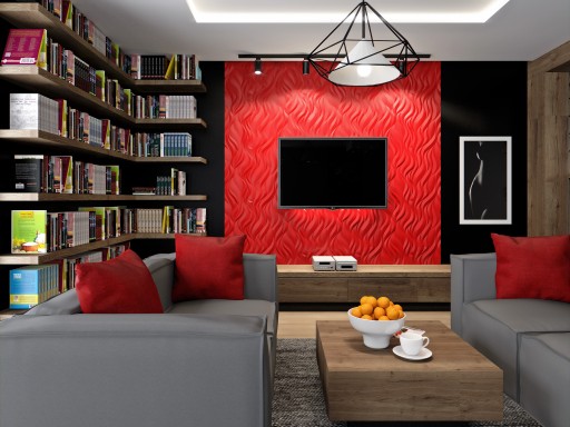 3D Стеновые панели из пенополистирола 60x60 FLAMES