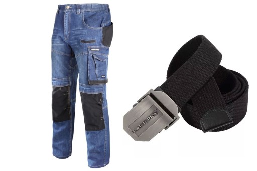 LAHTI PRO Spodnie robocze jeans roz. S + PASEK