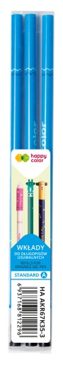 Набор Happy Color из 3 стержней для ручек диаметром 0,5 мм.