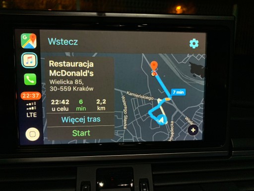 MENU POLSKIE AUDI A5 Q5 A6 A4 B9 Q7 MAPA USA MIB2