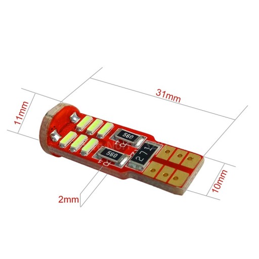 СВЕТОДИОДНЫЕ ЛАМПОЧКИ 15 SMD 4014 W5W T10 СТАБИЛИЗАТОР CANBUS