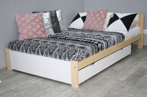 Кровать ЛИЛА 160х200 белая сосна + массивный каркас