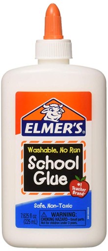 Клей для слизи Elmers 225 мл США школьный клей, белый