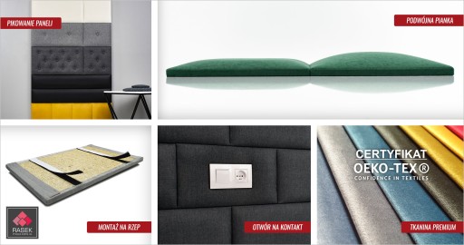 PANELE TAPICEROWANE JODEŁKA 50 cm ROZMIAR XL