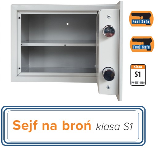 СЕЙФ ДЛЯ КОРОТКОГО ОРУЖИЯ КЛАССА S1 ЭЛЕКТРОННЫЙ 25x34x28