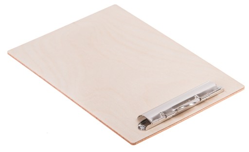PODKŁADKA z klipem A4 + A5 CLIPBOARD sklejka KLIPS