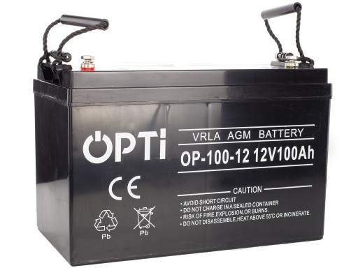 Необслуживаемый аккумулятор OPTI VRLA AGM 12В 100Ач