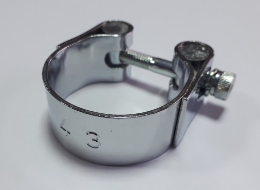ЗАЖИМ, ГЛУШИТЕЛЬ, ВЫХЛОПНОЙ ХРОМ 48-51мм CUSTOM