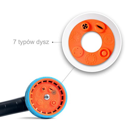 S&R Wielofunkcyjny pistoletowy zraszacz ogrodowy 7 dysz Gruntek