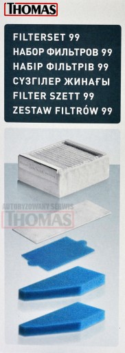 ZESTAW FILTRÓW THOMAS 99 787241 AQUA+ filtry