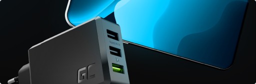 3 зарядных устройства USB-A, 30 Вт + светодиодный кабель USB — USB-C, 120 см для телефона