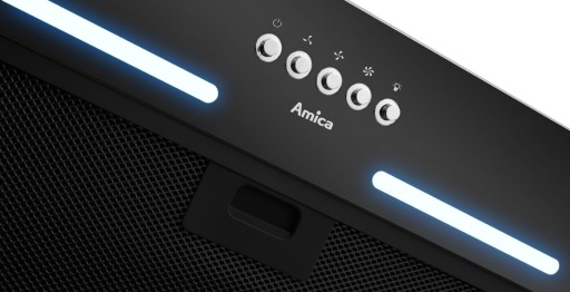 КАПОТ AMICA OMP 6253BG ЧЕРНОЕ СТЕКЛО!!!