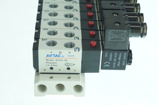 7-клапанный остров, электромагнитный клапан AIRTAC 5/2-1/4-24В