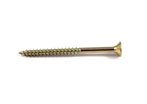 Wkręty hartowane do drewna 6x50 mm 1kg OCYNK złote żółte