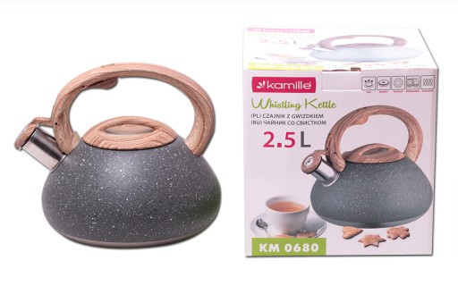 CZAJNIK z gwizdkiem NA GAZ INDUKCJE stalowy