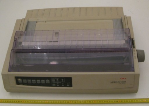 OKI Microline 3321 матричный принтер с бумагой!