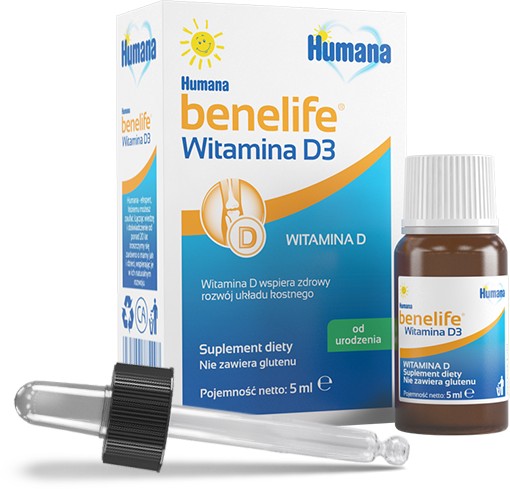 Humana benelife Витамин D3 для детей жидкость 5 мл