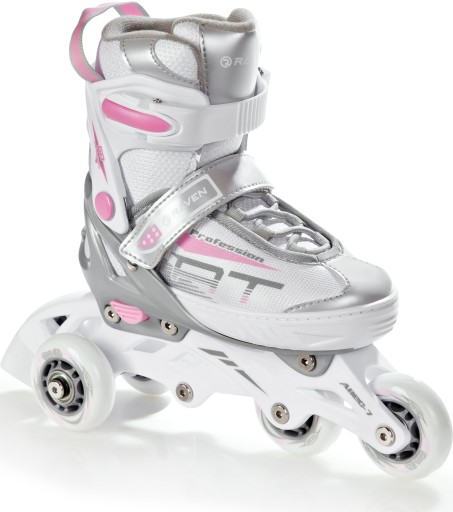 Rolki Wrotki 3w1 RAVEN Profession White/Pink 35-39