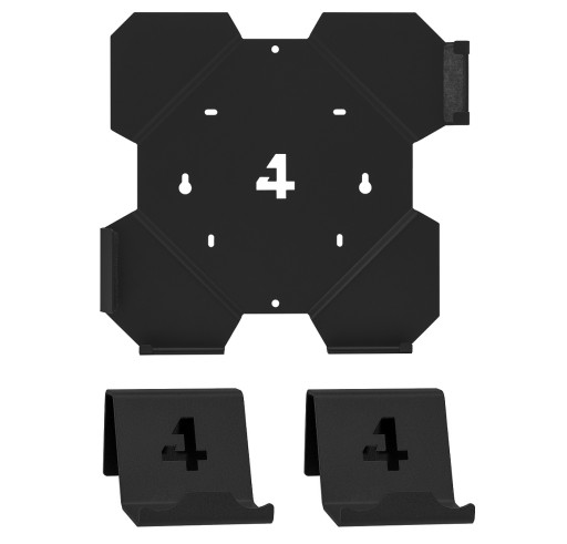 Zestaw uchwytów 4MOUNT do konsoli PS4 Slim Czarny