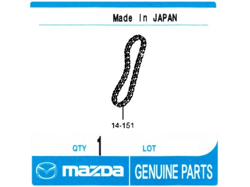 ЦЕПЬ МАСЛЯНОГО НАСОСА MAZDA 3 6 CX5 2.2d SH1714151