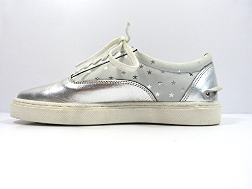 Серебряные кожаные Creepers, толстая подошва, Star 37