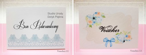 BONY PODARUNKOWE UPOMINKOWE voucher ŚWIĄTECZNE KOPERTA PAKIET 25 SZTUK
