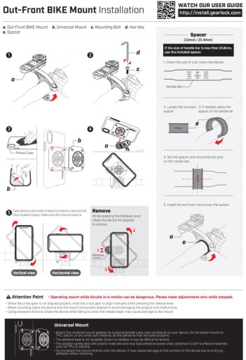 SPIGEN GEARLOCK MF100 - велосипедный держатель для велосипеда