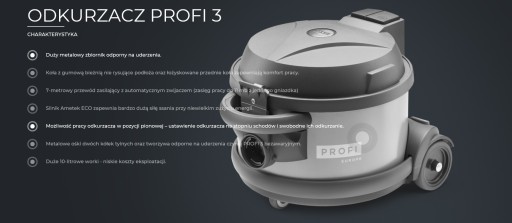 ПЫЛЕСОС PROFI 3 - производство Польша - гарантия 5 лет.