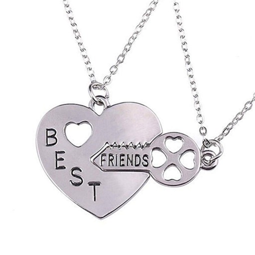 ОЖЕРЕЛЬЕ ДРУЖБА сердце ЛУЧШИЕ ДРУЗЬЯ BFF X2