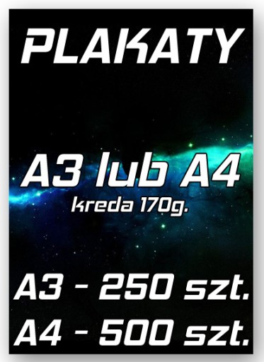 ПОСТЕРЫ А3 250 ШТ / А4 500 ШТ ДОСТАВКА В ТЕЧЕНИЕ 24Ч 170Г