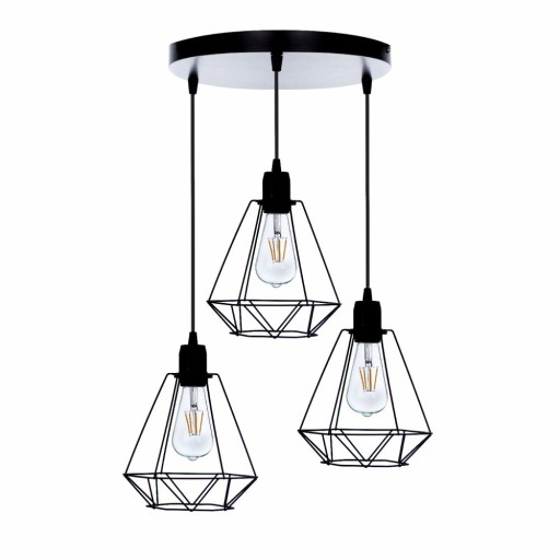 Подвесной светильник Loft Retro Edison 3x60W Link Strip
