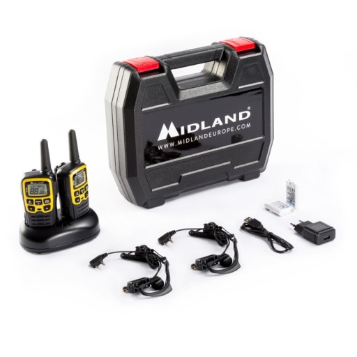 Рации PMR MIDLAND XT50, комплект из 2 шт., чемодан