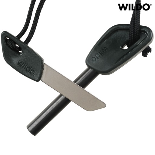 Магниевая зажигалка WILDO FIRE FLASH PRO, большая шведская оливка для выживания