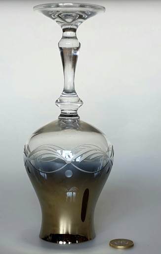 ШЛИФОВАНОЕ СТЕКЛО С ПЛАТИНОЙ — КРАСИВЫЙ СВЕЧНИК