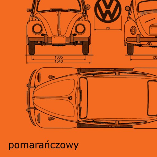 Футболка VOLKSWAGEN VW BEETLE Beetle - S