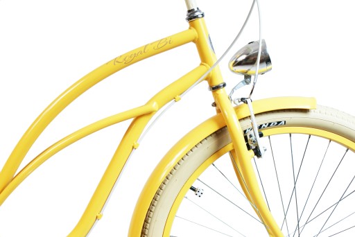 Женский городской велосипед 26 Cruiser женский SUNRISE RoyalBi 3 скорости Shimano желтый