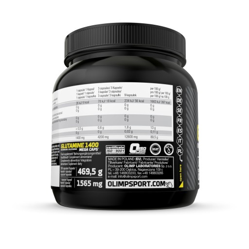 OLIMP GLUTAMINE 1400 300 капсул ГЛУТАМИНОВАЯ КИСЛОТА